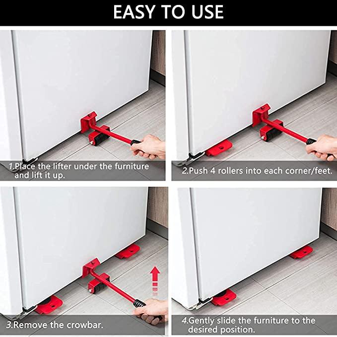 Easy Furniture Lifter & Slider Kit for Safe Moving