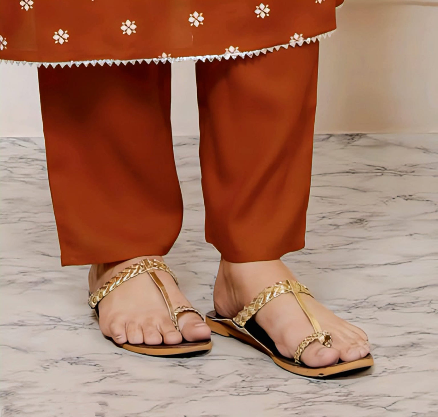 Bandhani Embroidered Kurta Set with Dupatta