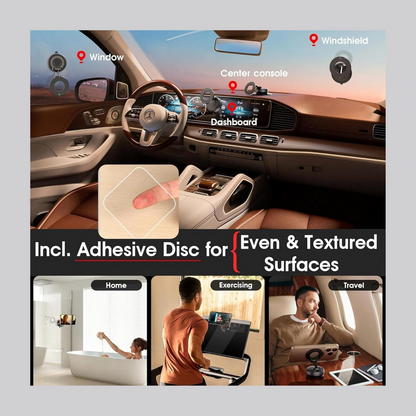 Vacuum Magnetic Suction Phone Holder – 360° Rotating